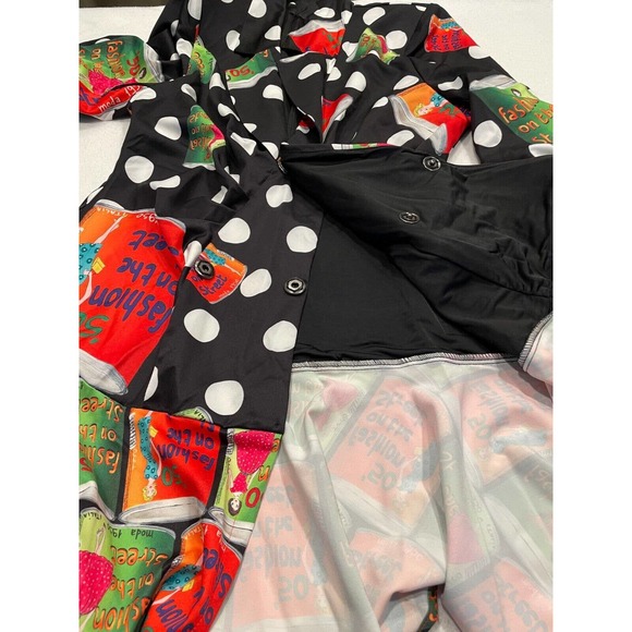 Polka Dot Mini Dress with Colorful Accents - Picture 8 of 9